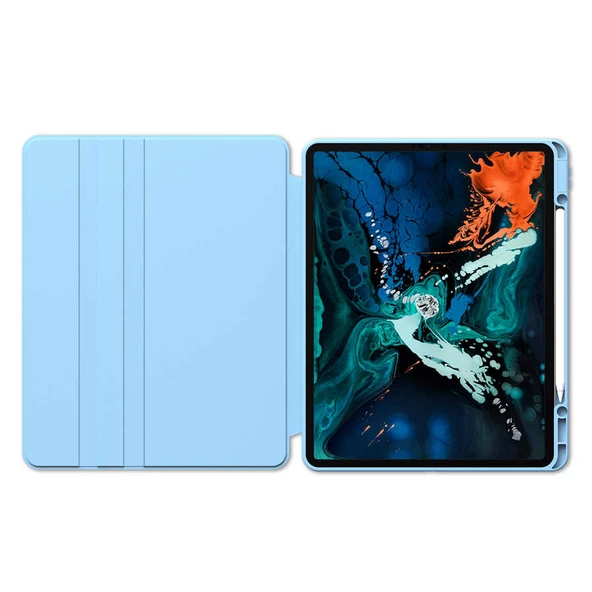 Apple iPad Pro 11 2021 (3.Nesil) - Tablet Kılıfı 360 full Korumalı Yatay Dikey Dönebilen Nayn Standlı Kılıf - 8