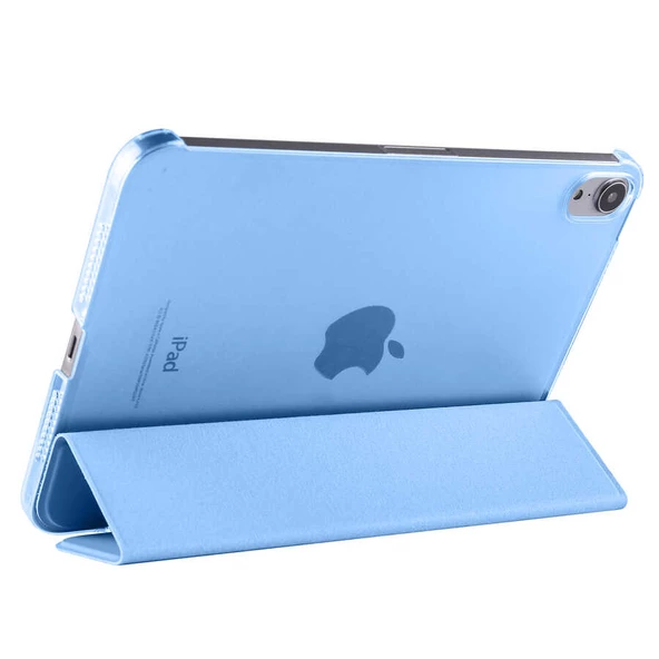 Apple iPad Mini 2021 (6.Nesil) - Tablet Kılıfı Smart Cover Standlı 1-1 Kılıf - Resim 3