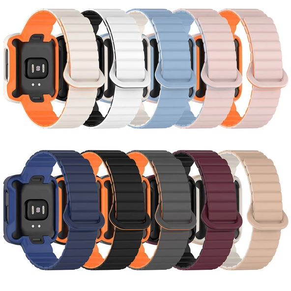 Xiaomi Redmi Watch 1 - Kordon Silikon Kordon Strap Kayış KRD-105 - 3