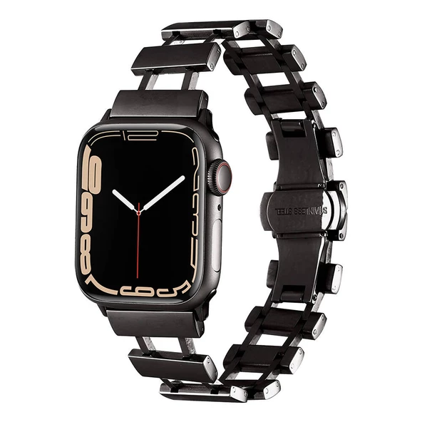 Apple Watch 7 41mm - Kordon Metal Kordon KRD-96 - 2
