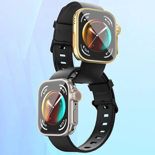 Huawei Watch Fit 3 to Apple Watch Ultra 49mm Kasa Dönüştürücü ve Ekran Koruyucu Watch Gard 33 - Resim 4