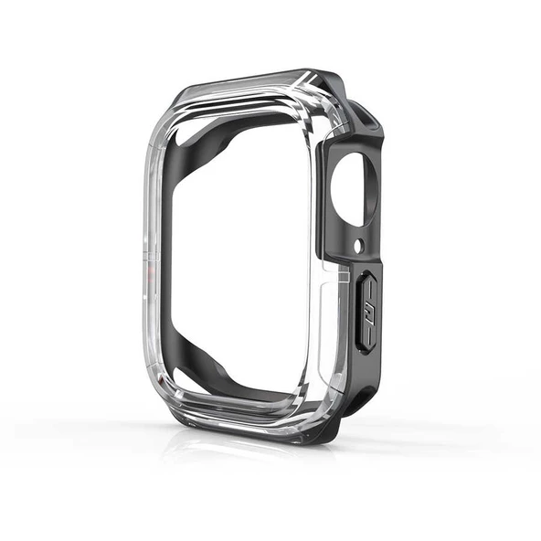 Apple Watch 7 41mm - Kasa ve Ekran Koruyucu Sert PC + Silikon Koruyucu Watch Gard 08 - 1