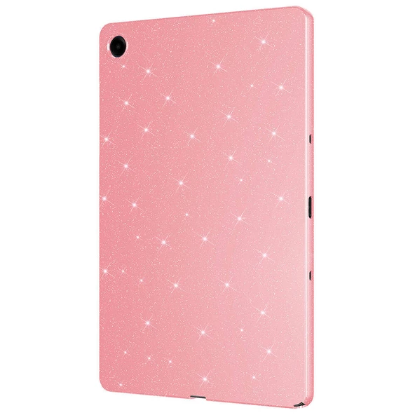 Samsung Galaxy Tab S7 T870 - Tablet Kılıfı Simli Parlak Görünümlü Koton Kılıf - Resim 5