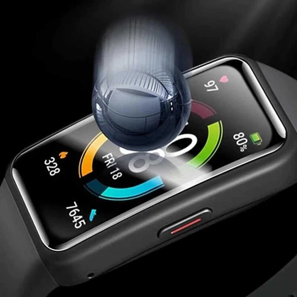 Huawei Band 6 - Ekran Koruyucu PMMA Pet Saat Ekran Koruyucu - 3