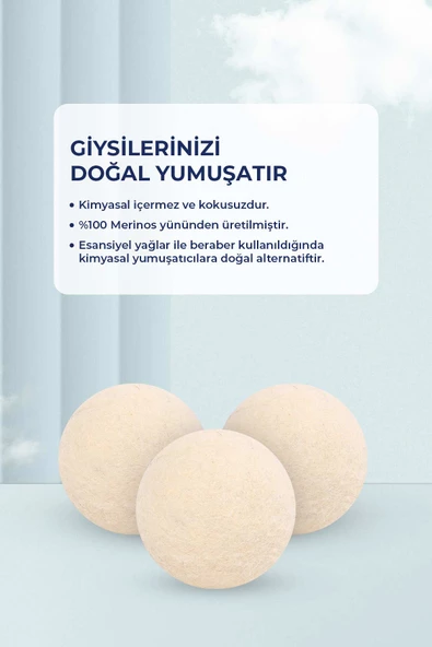 Çamaşır Kurutma Makinası İçin Uçucu Yağlar Seti 4 Adet 10ml (1 ADET YÜN KURUTMA TOPU XL HEDİYE) - 4