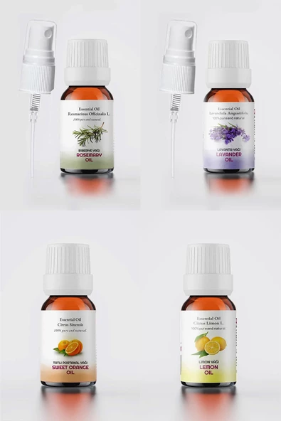 Çamaşır Kurutma Makinası İçin Uçucu Yağlar Seti 4 Adet 10ml (1 ADET YÜN KURUTMA TOPU XL HEDİYE) - 3