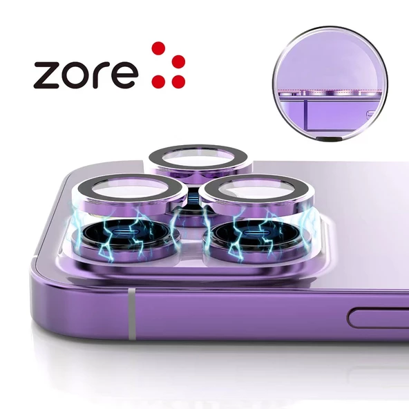 Apple iPhone 12 Pro Max - Kamera Lens Koruyucu Safir Parmak İzi Bırakmayan Anti-Reflective CL-12 - 2