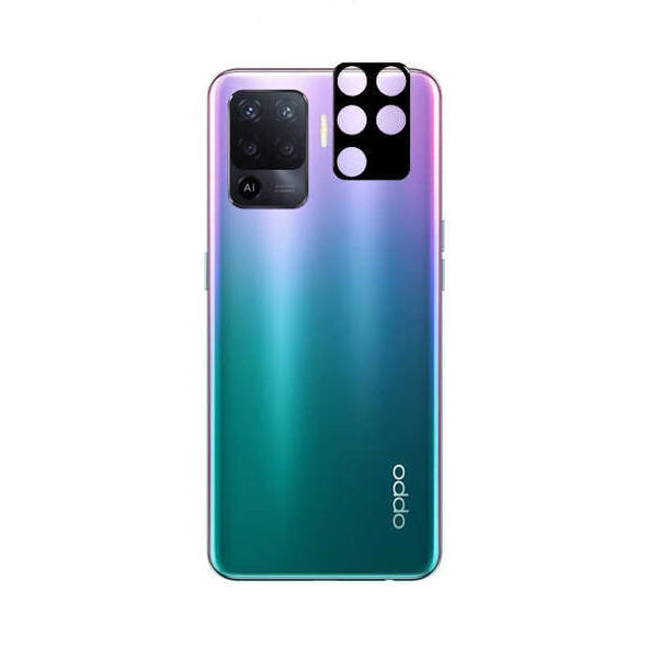 Oppo Reno 5 Lite - Kamera Lens Koruyucu 3D Kamera Camı