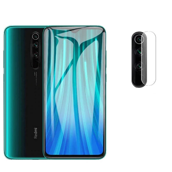 Xiaomi Redmi Note 8 Pro - Kamera Lens Koruyucu Cam Koruma