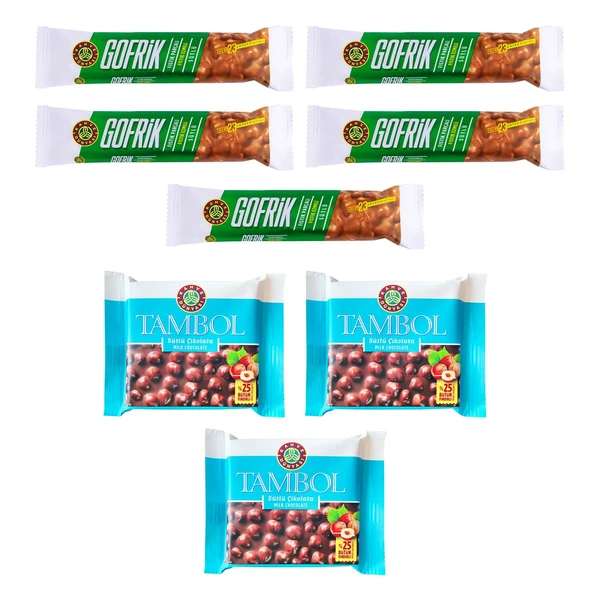 Kahve Dünyası Gofrik 33 gr 5 Adet + Tambol Fındıklı 77 gr 3 Adet ürün görseli