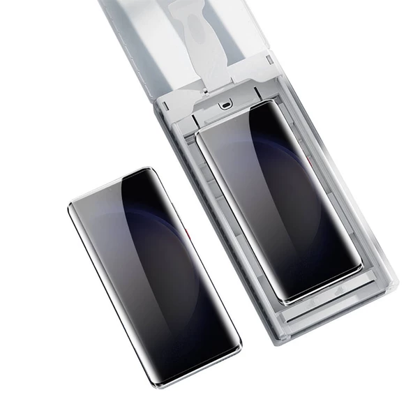 Samsung Galaxy S24 Ultra - Ekran Koruyucu Uygulama Aparatlı 6in1 Easy Hayalet Body Ekran Koruyucu - Resim 3