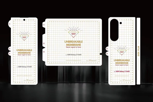 Samsung Galaxy Z Fold 5 - Ön ve Arka Kasa Koruyucu Narr Tpu Ön ve Arka Koruyucu Jelatin - Resim 3