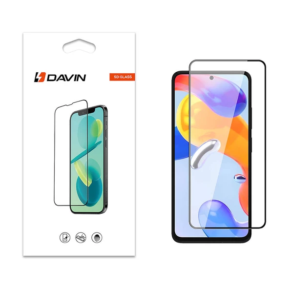 Xiaomi Redmi 11 Pro 5G - Ekran Koruyucu Davin 5D Cam Koruma - Resim 2