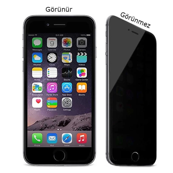 Apple iPhone 8 - Ekran Koruyucu Kor Privacy Hayalet Cam Ekran Koruyucu ürün görseli