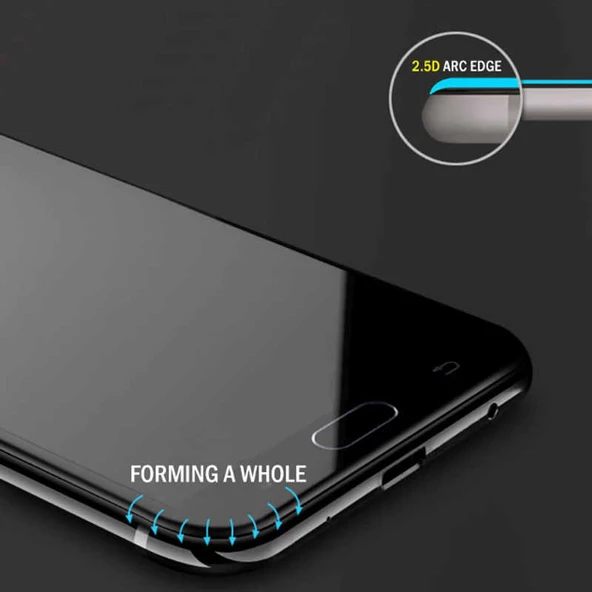 Samsung Galaxy J4 Plus - Ekran Koruyucu 5D Temperli Cam Koruma - Resim 4