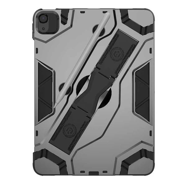 Apple iPad Air 10.9 2020 (4.Nesil) - Tablet Kılıfı Koruyucu Zırh El Tutmalı Defens Tablet Kılıf - Resim 3