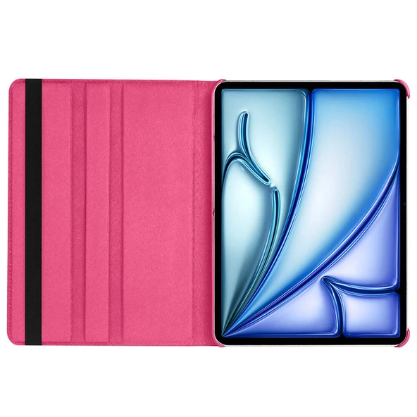 Apple iPad Pro 11 2024 - Tablet Kılıfı 360 full Korumalı Yatay Dikey Dönebilen Standlı Kılıf - 2