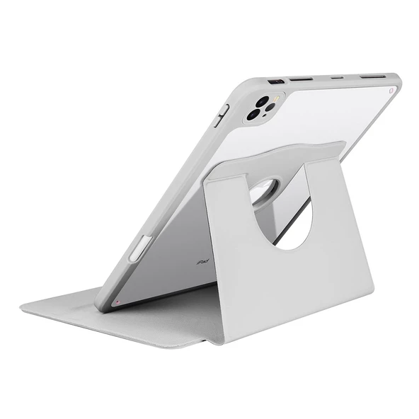 Apple iPad Air 10.9 2022 (5.Nesil) - Tablet Kılıfı Kalem Bölmeli Dönebilen Termik Standlı Kılıf - 6