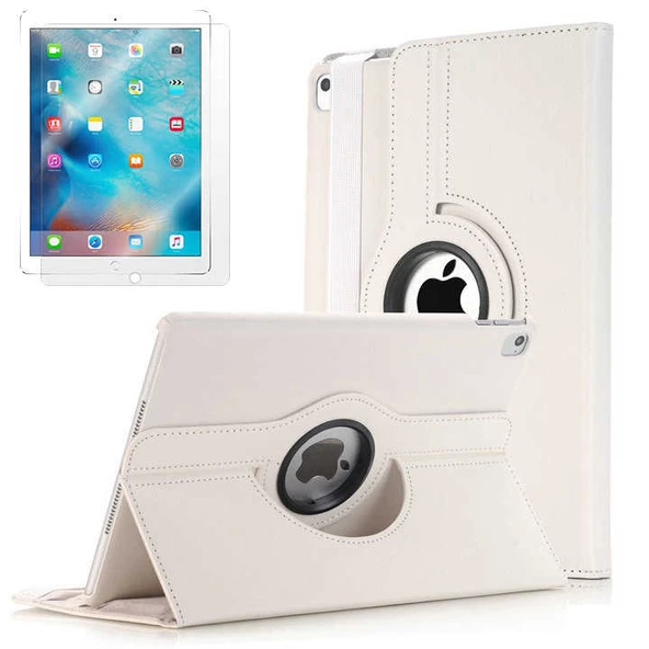 Apple iPad Pro 10.5 (7.Nesil) - Tablet Kılıfı 360 full Korumalı Yatay Dikey Dönebilen Standlı Kılıf