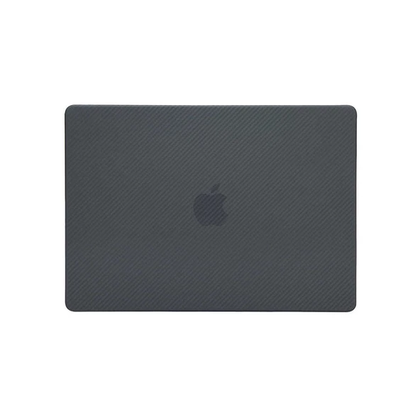 Apple Macbook Pro 16.2 2023 A2780 - Alt ve Üst Koruyucu MSoft Carbon Fiber Tasarımlı Kapak - 2