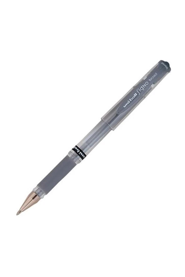 Uni-Ball Roller Kalem Signo Broad Jel Bilye Uç Gümüş Davetiye Kalemi 1.0 MM UM-153 (12 Li Paket)