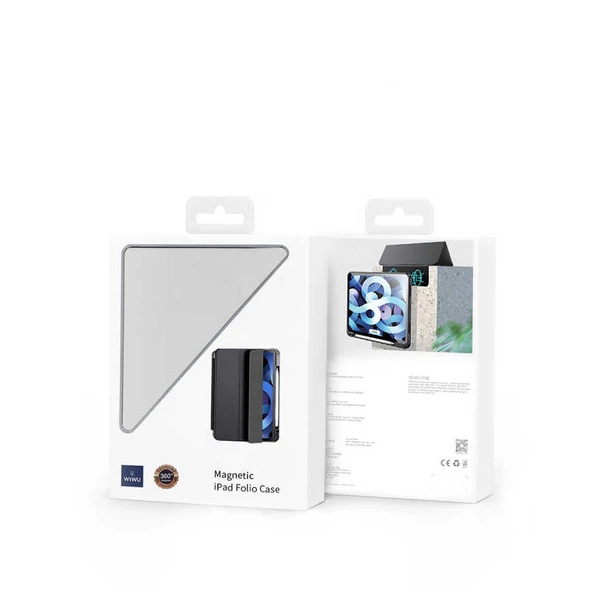 Apple iPad Pro 11 2020 (2.Nesil) - Tablet Kılıfı 360 full Korumalı Arkası Şeffaf Nort Standlı Kılıf - 4