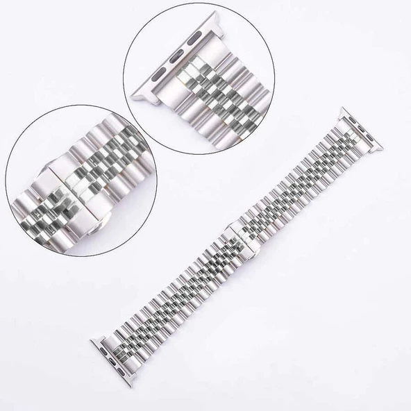 Apple Watch 40mm - Kordon Metal Kordon KRD-36 - Resim 4