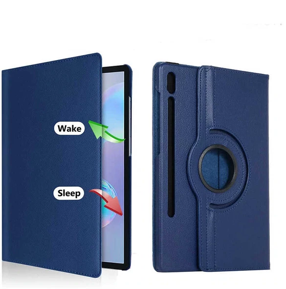 Samsung Galaxy Tab S7 T870 - Tablet Kılıfı 360 full Korumalı Yatay Dikey Dönebilen Standlı Kılıf - 4