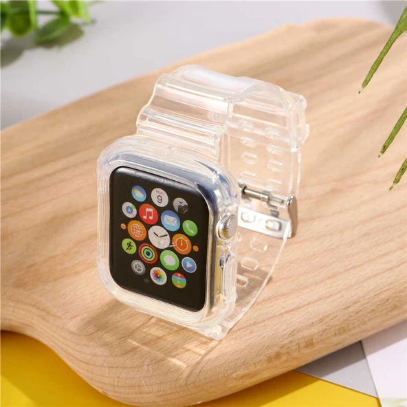 Apple Watch 44mm - Kordon Silikon Kordon KRD-27 - 8