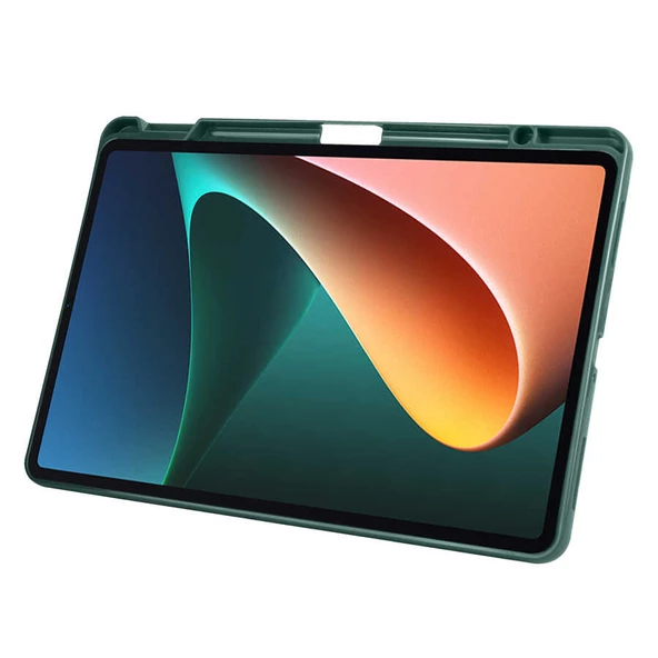 Xiaomi Pad 5 - Tablet Kılıfı Kalem Bölmeli Korumalı Standlı Tri Folding Kılıf - 5