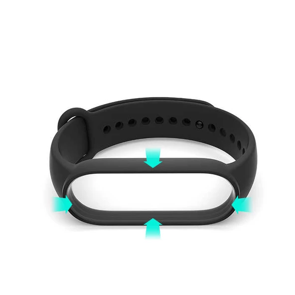 Xiaomi Mi Band 5 - Kordon Klasik Silikon Kordon - Resim 2