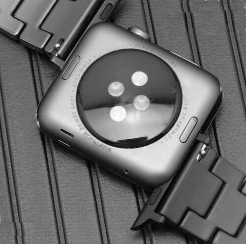 Apple Watch 44mm - Kordon Mat Seramik Metal Kordon - 8