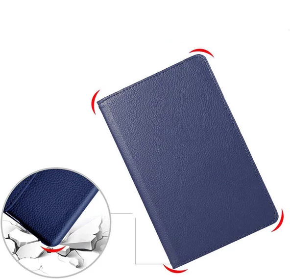 Samsung Galaxy Tab S7 Plus T970 - Tablet Kılıfı 360 full Korumalı Yatay Dikey Dönebilen Standlı Kılıf - 6