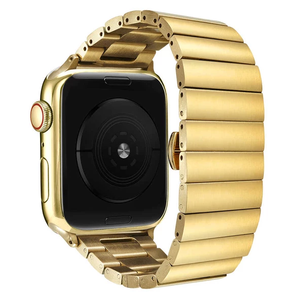 Apple Watch Ultra 49mm - Kordon Metal Strap Kayış KRD-41 - Resim 3
