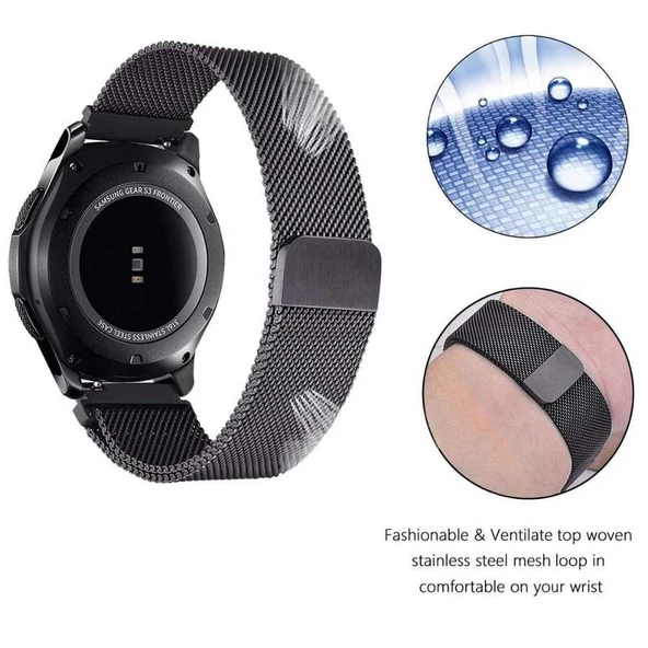 Huawei Watch GT3 46mm - Kordon Metal Kordon KRD-12 - 5