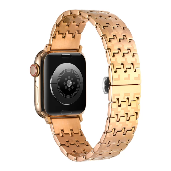 Apple Watch 42mm - Kordon Metal Kordon KRD-86 - Resim 2