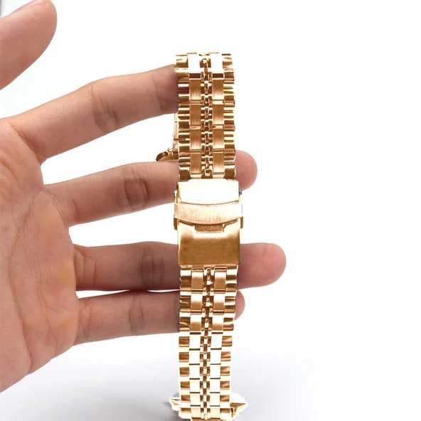 Apple Watch 7 45mm - Kordon Metal Kordon KRD-54 - 5