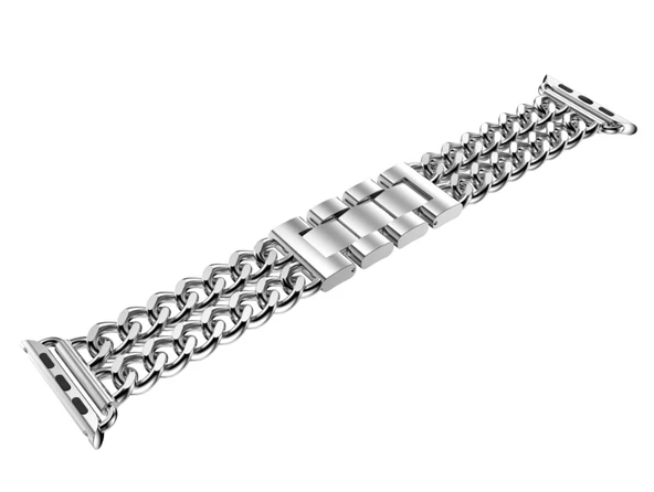 Apple Watch Ultra 49mm - Kordon Cowboy Metal Strap Kayış - Resim 8