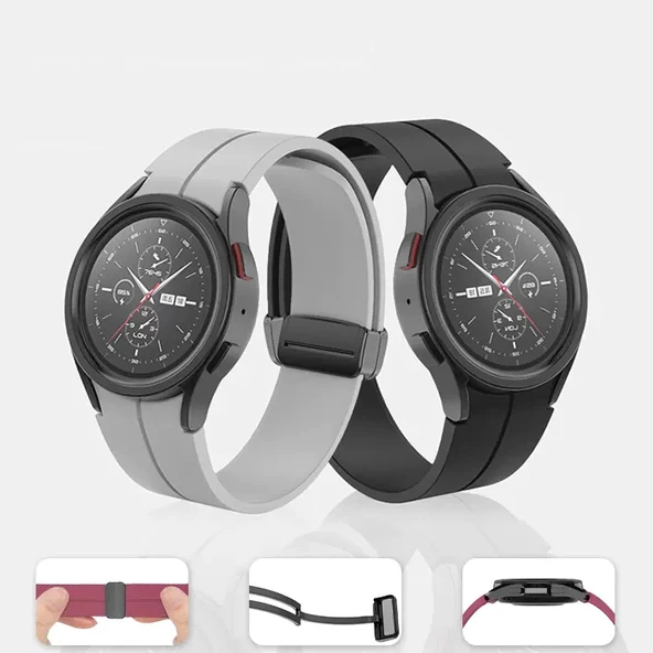 Samsung Watch 5 40mm - Kordon Silikon Kordon KRD-84 - 7