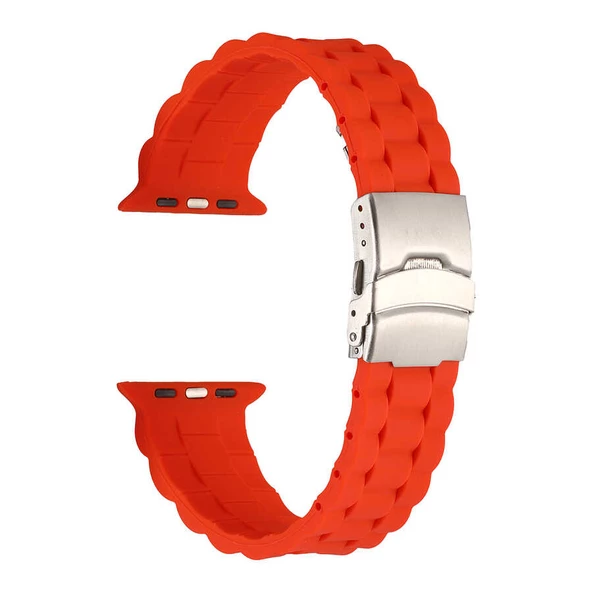 Apple Watch 7 41mm - Kordon Silikon Kordon KRD-72