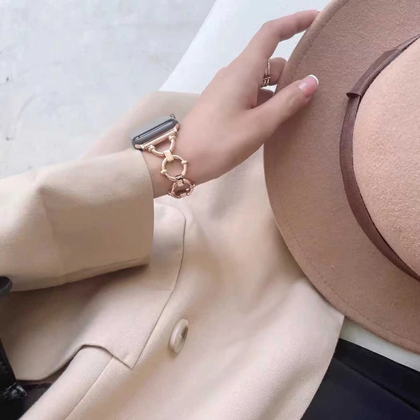 Apple Watch 38mm - Kordon Metal Kordon KRD-56 - Resim 6