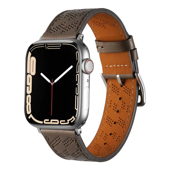 Apple Watch 38mm - Kordon PU Deri Kordon Strap Kayış KRD-76 - 1