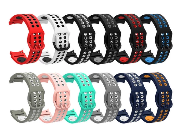 Samsung Watch 4 Classic 42mm - Kordon Silikon Kordon KRD-02 - Resim 3