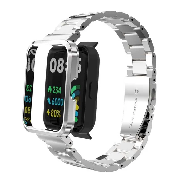 Xiaomi Redmi Watch 2 Lite - Kordon Metal Kordon KRD-60 - Resim 4