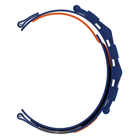 Samsung Watch 46mm 22mm - Kordon Orbital Örgülü Halat Tasarımlı Naylon Kumaş Hasır Kordon KRD-112 - 6