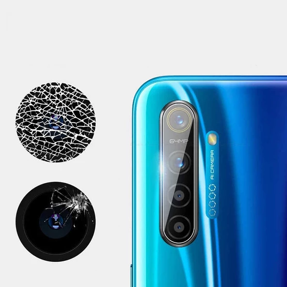 Realme 5 Pro - Kamera Lens Koruyucu Cam Koruma - Resim 2