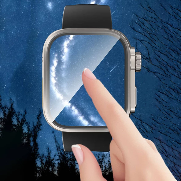 Huawei Watch Fit 3 to Apple Watch Ultra 49mm Kasa Dönüştürücü ve Ekran Koruyucu Watch Gard 33 - 5