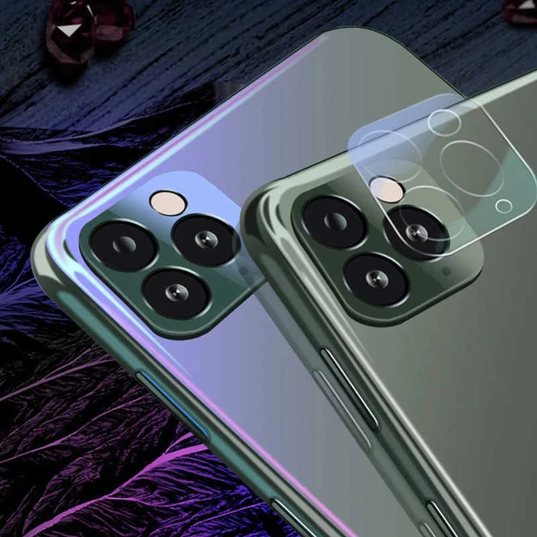 Apple iPhone 11 Pro Max - 3D Full Kamera Koruyucu - 5
