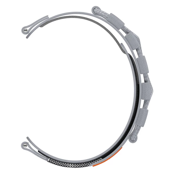 Samsung Watch 46mm 22mm - Kordon Orbital Örgülü Halat Tasarımlı Naylon Kumaş Hasır Kordon KRD-112 - 7