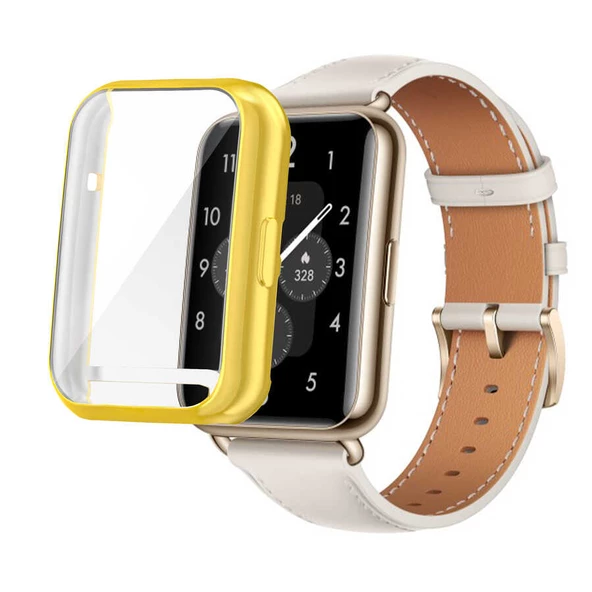 Huawei Watch Fit 2 - Kasa ve Ekran Koruyucu Watch Gard 02 Koruyucu Silikon